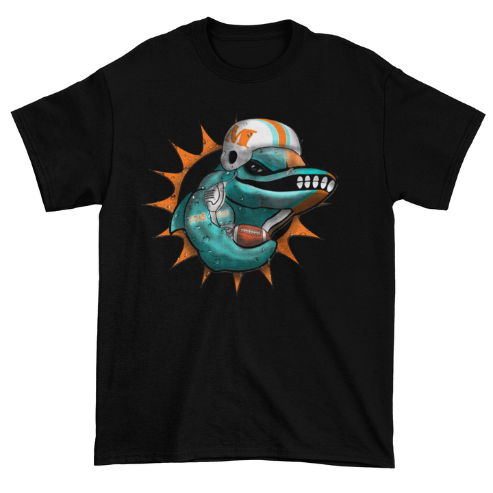 Mean Fighting Fins Dolphin T-shirt