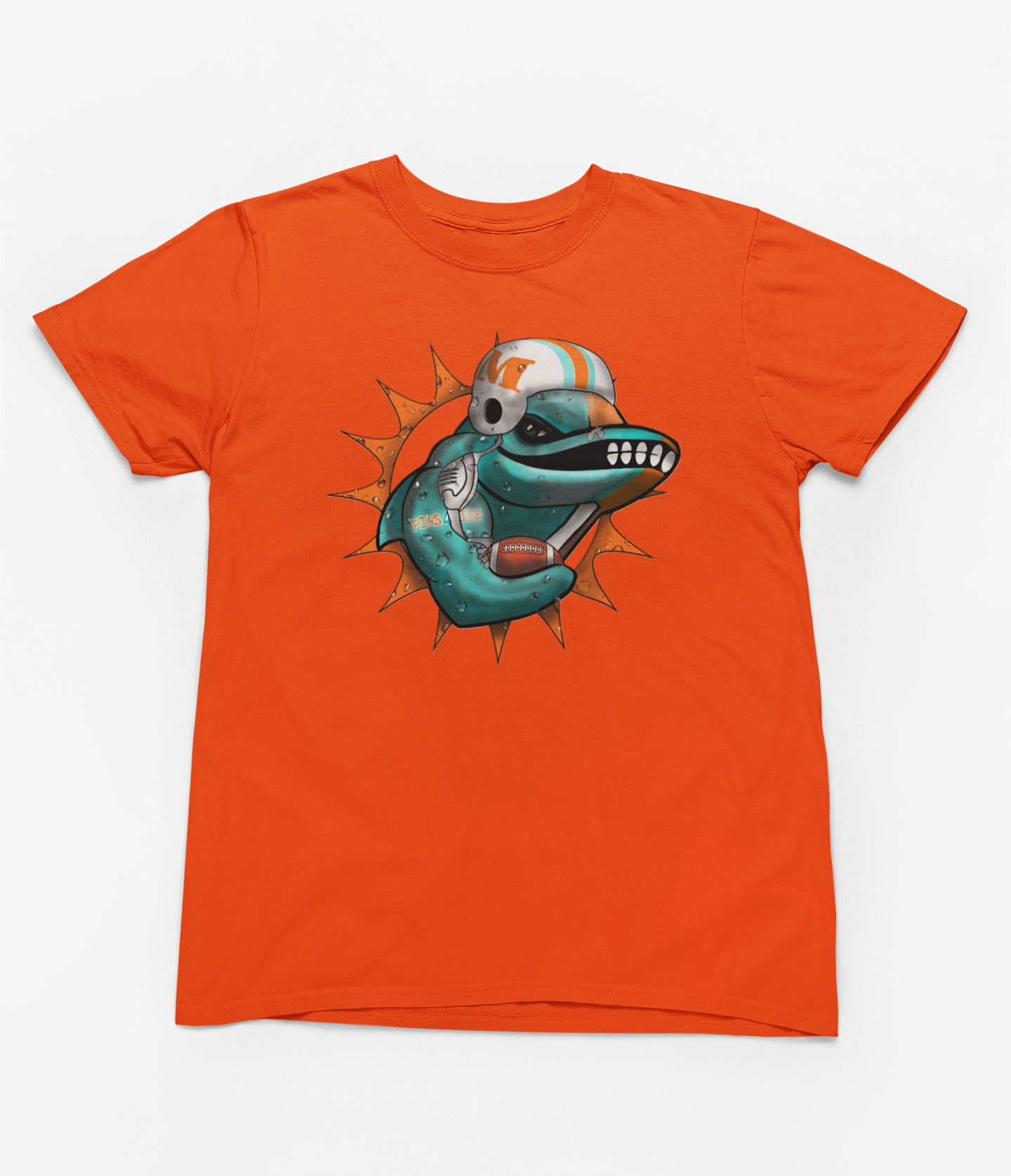 Mean Fighting Fins Dolphin T-shirt