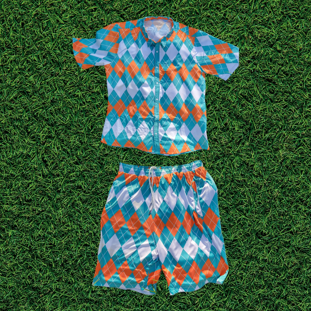 Field of Dreams Button Up Short Sleeve Shirt