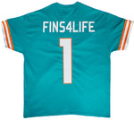 Miami Fins4Life Jersey Style T-Shirt