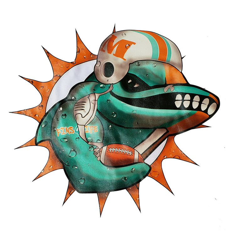 Mean Fighting Fins Dolphin T-shirt