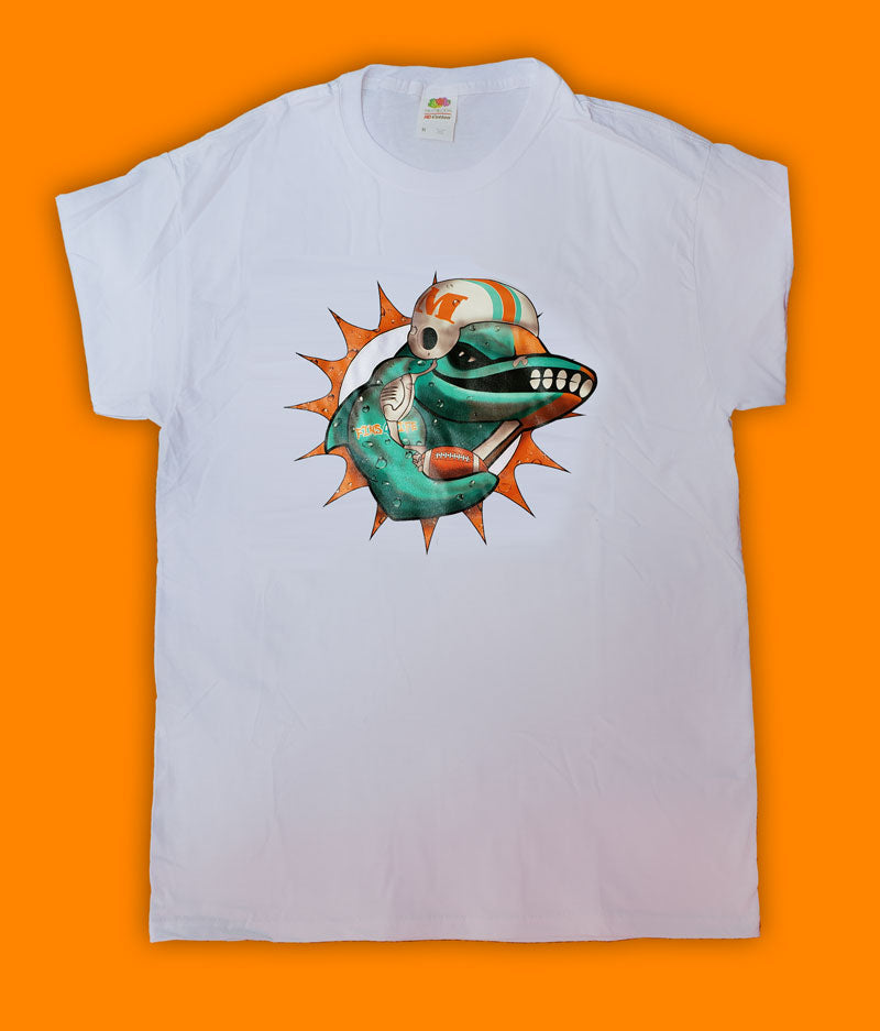 Mean Fighting Fins Dolphin T-shirt