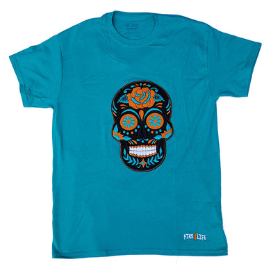 Sugar Skull Embroidered T-Shirt
