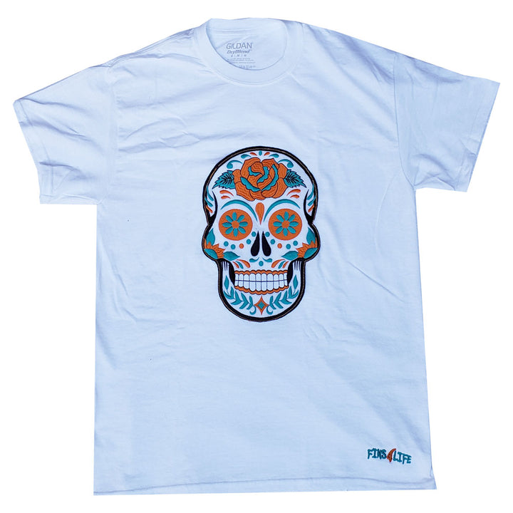 Sugar Skull Embroidered T-Shirt