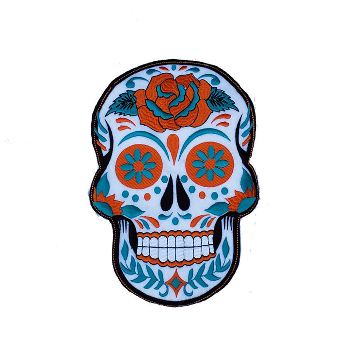 Sugar Skull Embroidered T-Shirt